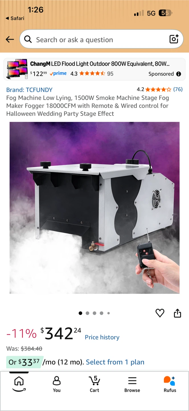 Fog Machine - As-Is / Bare Unit (MUST read description) - photo 4