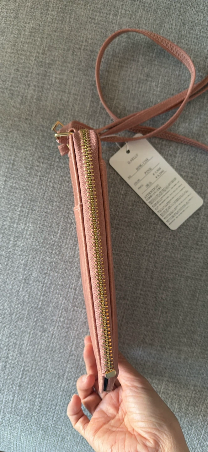 D Kelly Japan Pink Crossbody Leather Phone Bag - photo 3