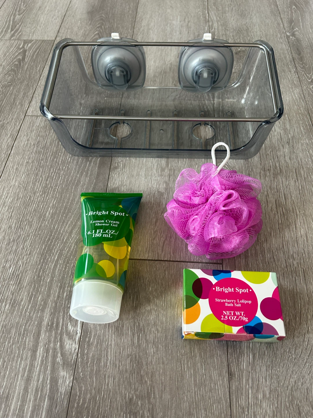 Shower caddy & Bright Spot Shower Set