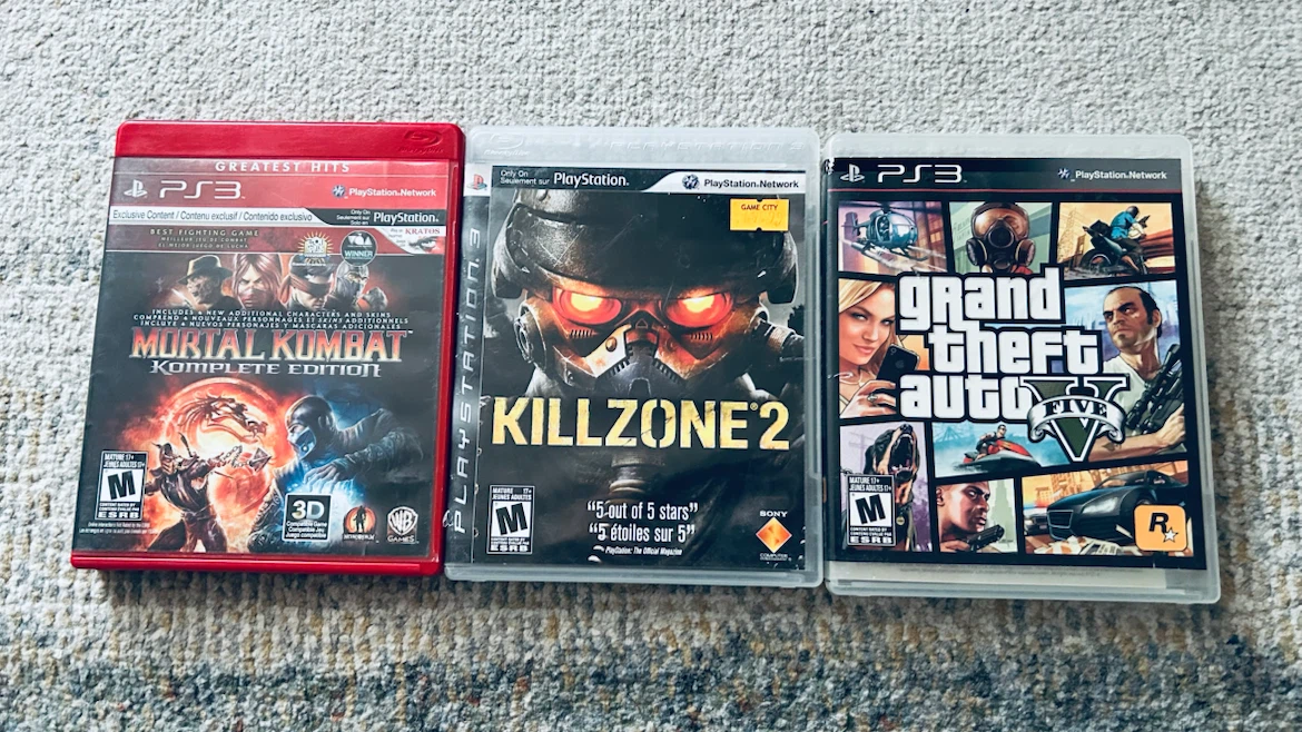 PS3 Games Bundle – GTA V, Mortal Kombat & Killzone 2 – 3 Games