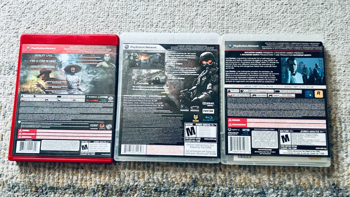 PS3 Games Bundle – GTA V, Mortal Kombat & Killzone 2 – 3 Games - photo 2