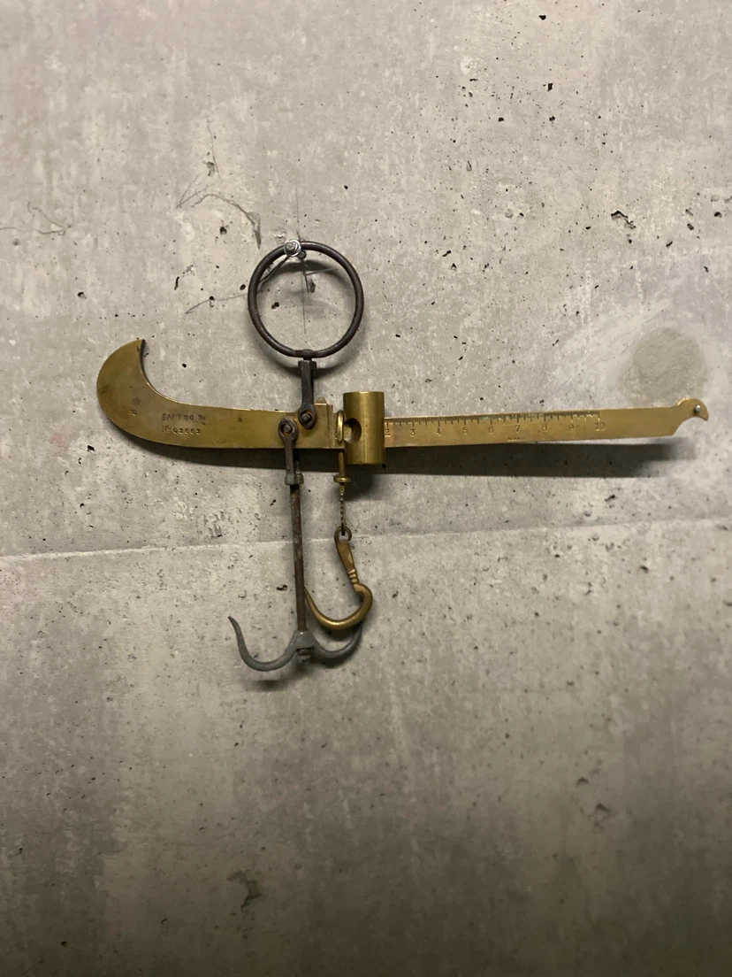 Vintage Brass Balance Scale