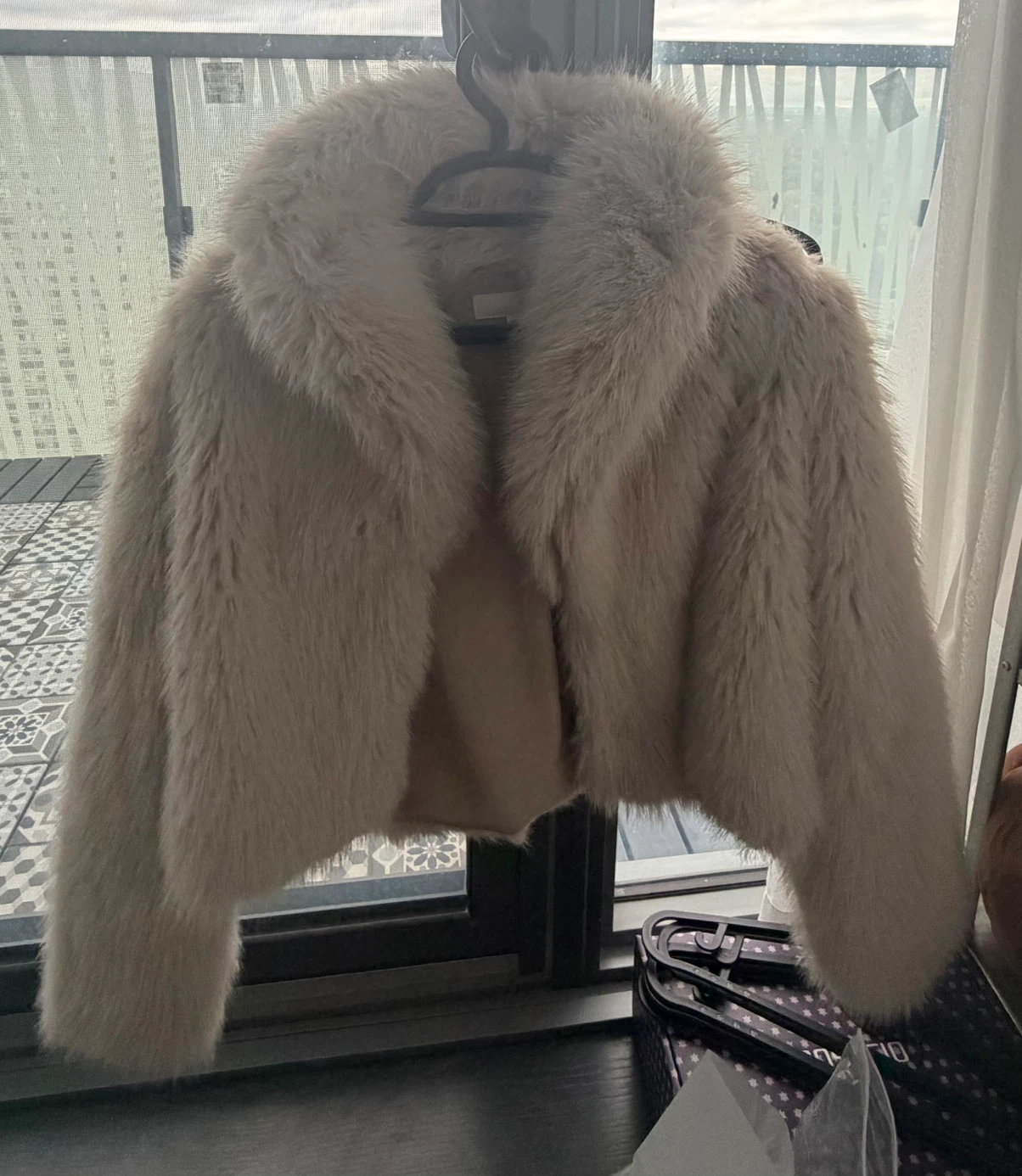 Zara Faux Fur Jacket Size Medium