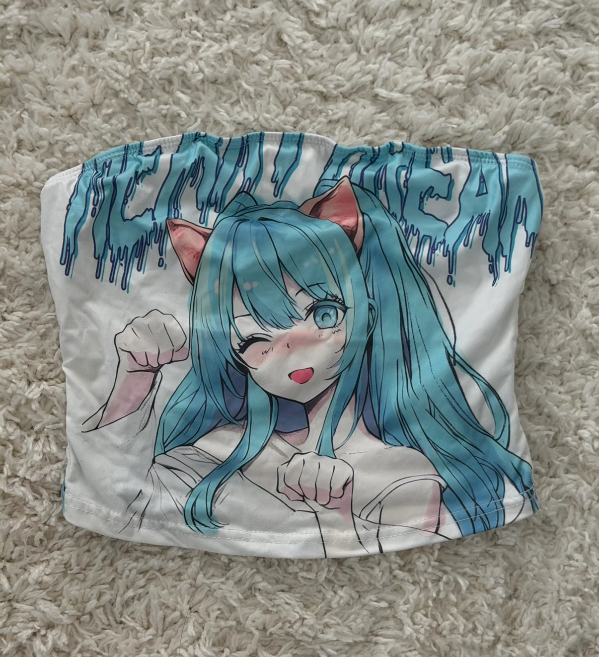 Anime Print Tube Top