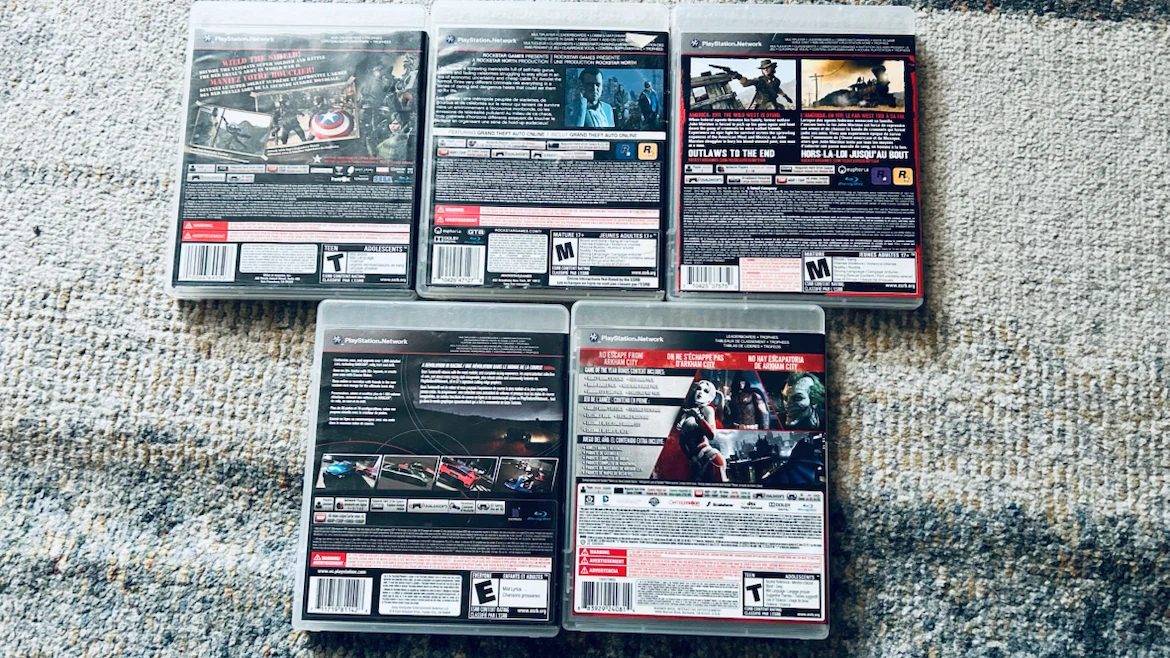 PS3 Games Bundle – Captain America, GTA V, Red Dead Redemption - photo 2