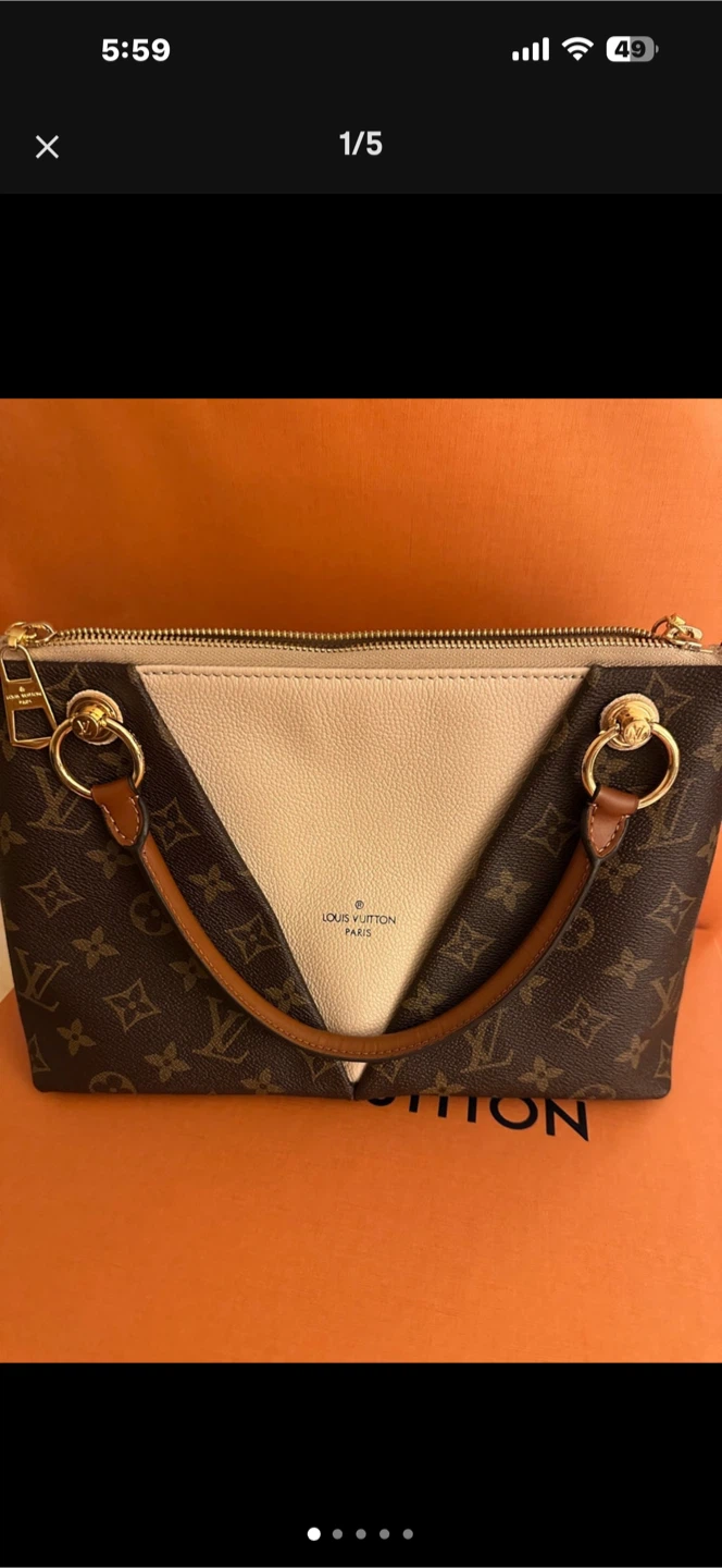 V Monogram tote