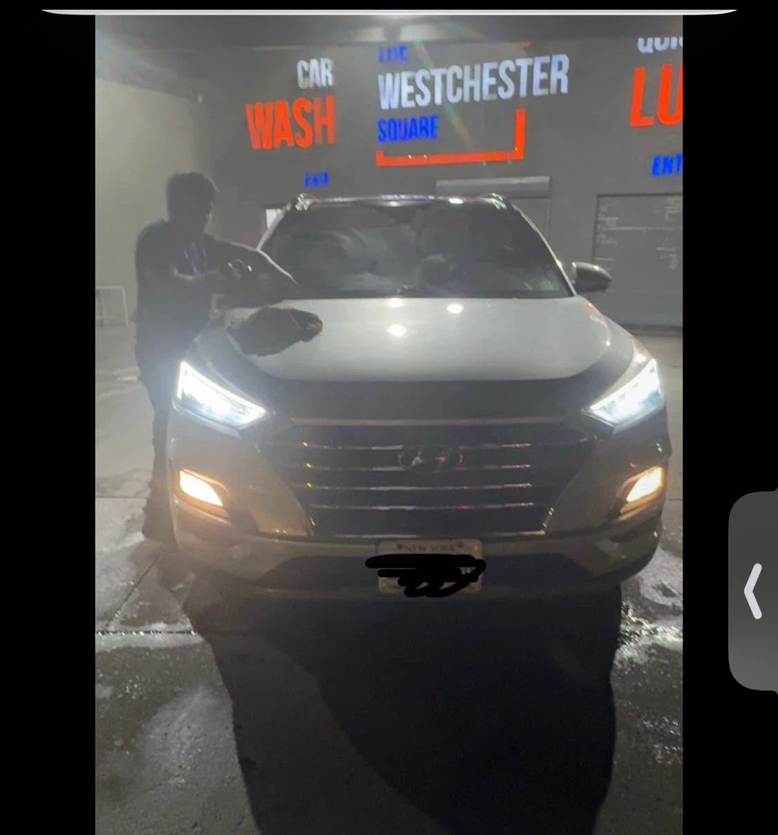 Silver Hyundai Tucson SUV 2020