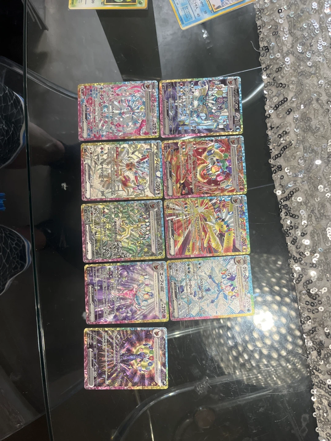 Pokemon custom textured Japanese sar card lot