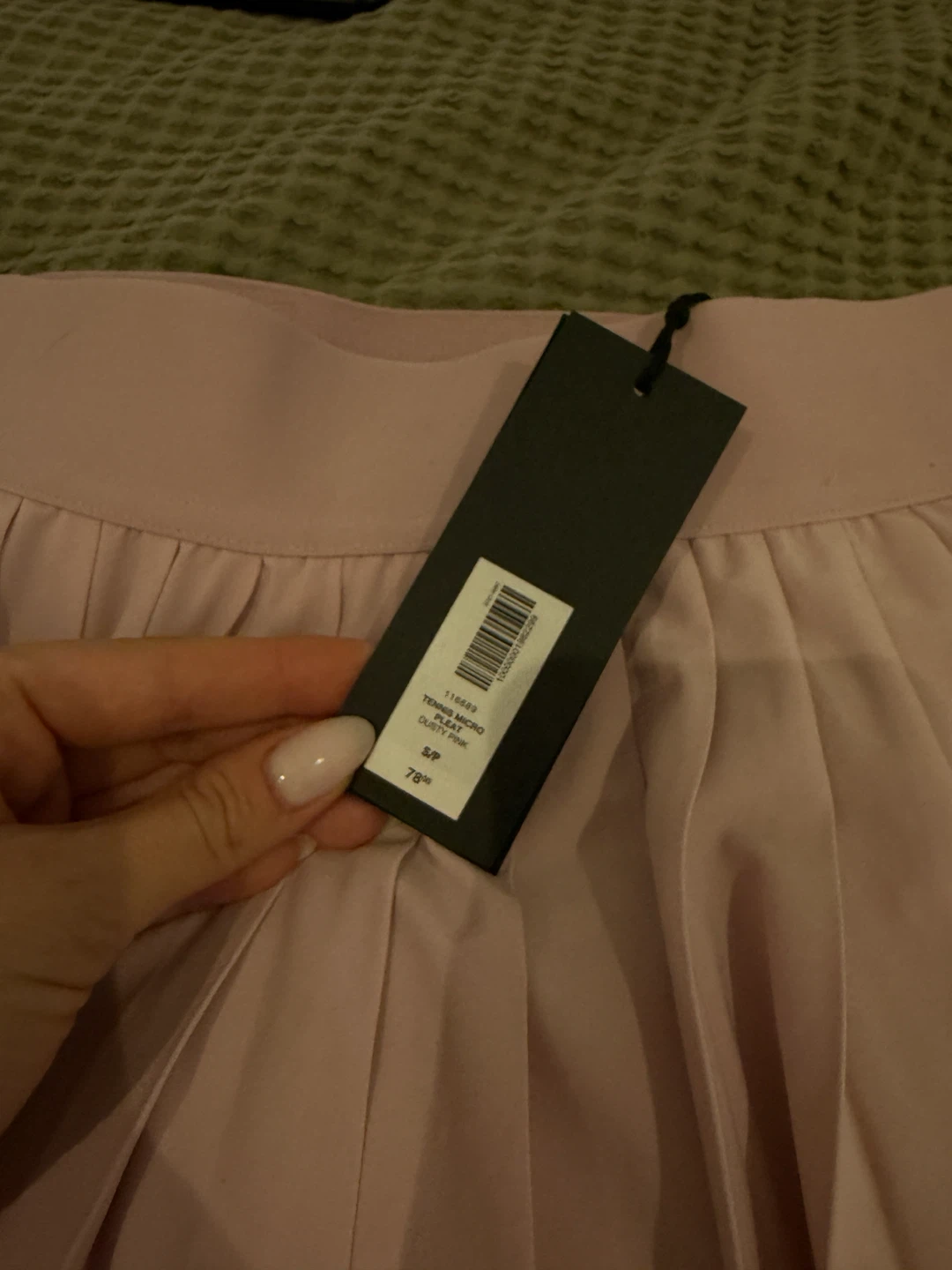 Brand New Aritzia Tennis Micro Pleat Skirt Dusty Pink - photo 2