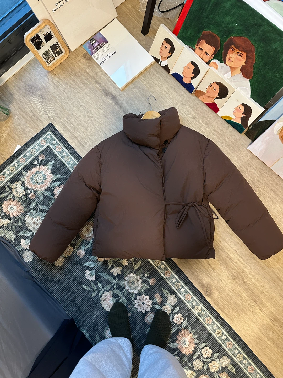 Zara Brown Puffer Jacket