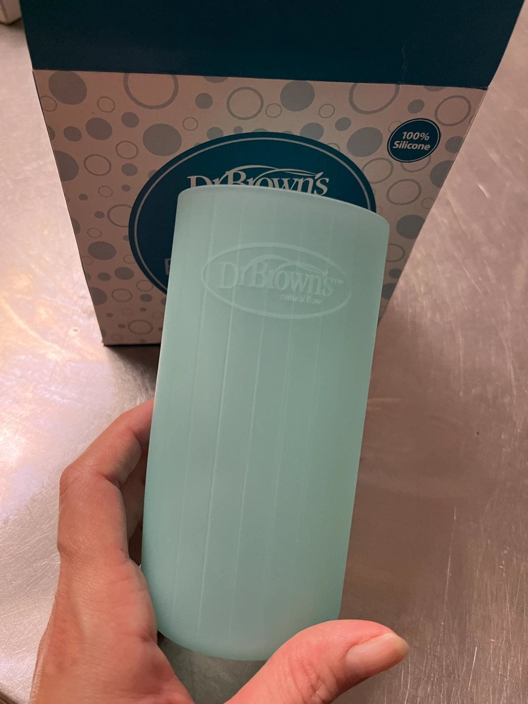 BRAND NEW Dr. Brown's Narrow Glass Bottle Sleeves, Mint, 2-Pack - photo 2