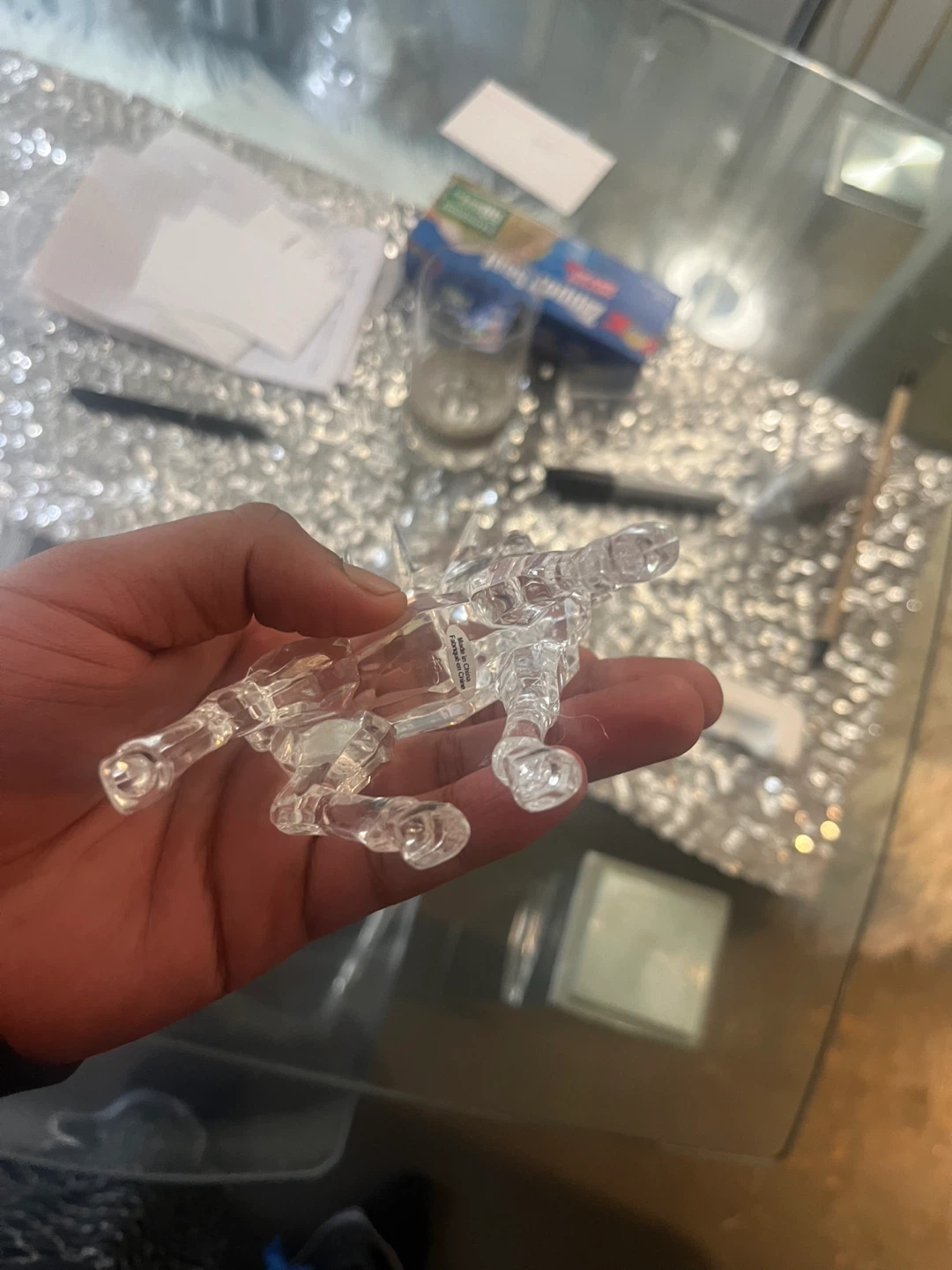 Clear Glass Reindeer Figurine - photo 5