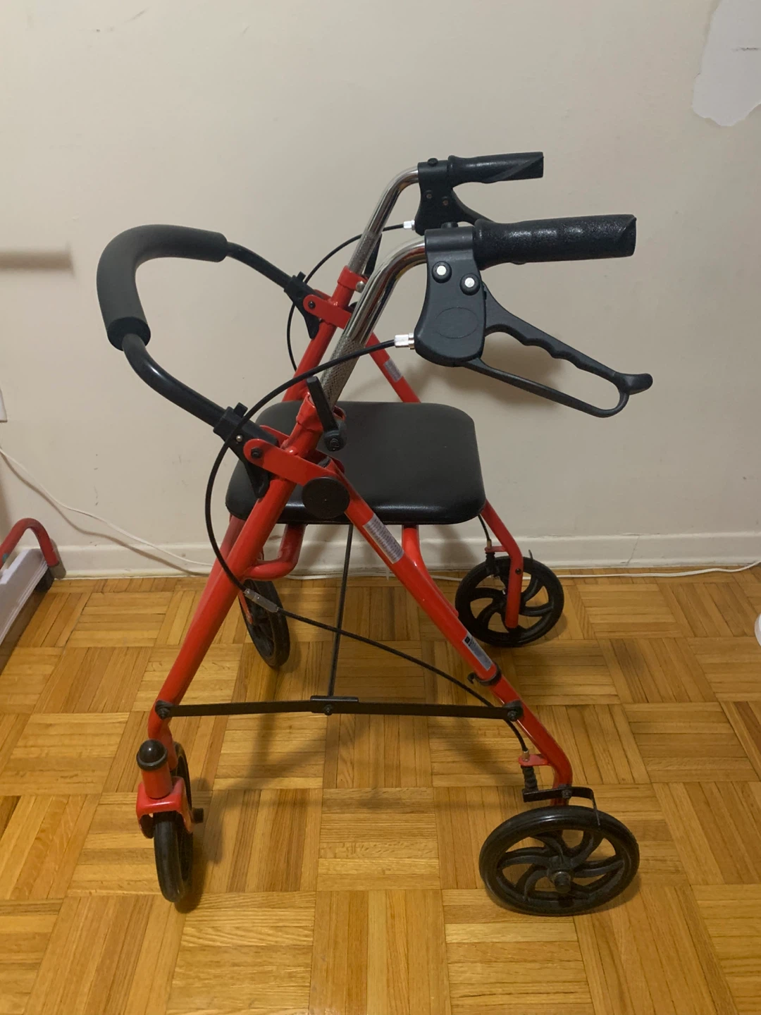 Guardian Red Four-Wheel Rollator Walker - photo 2