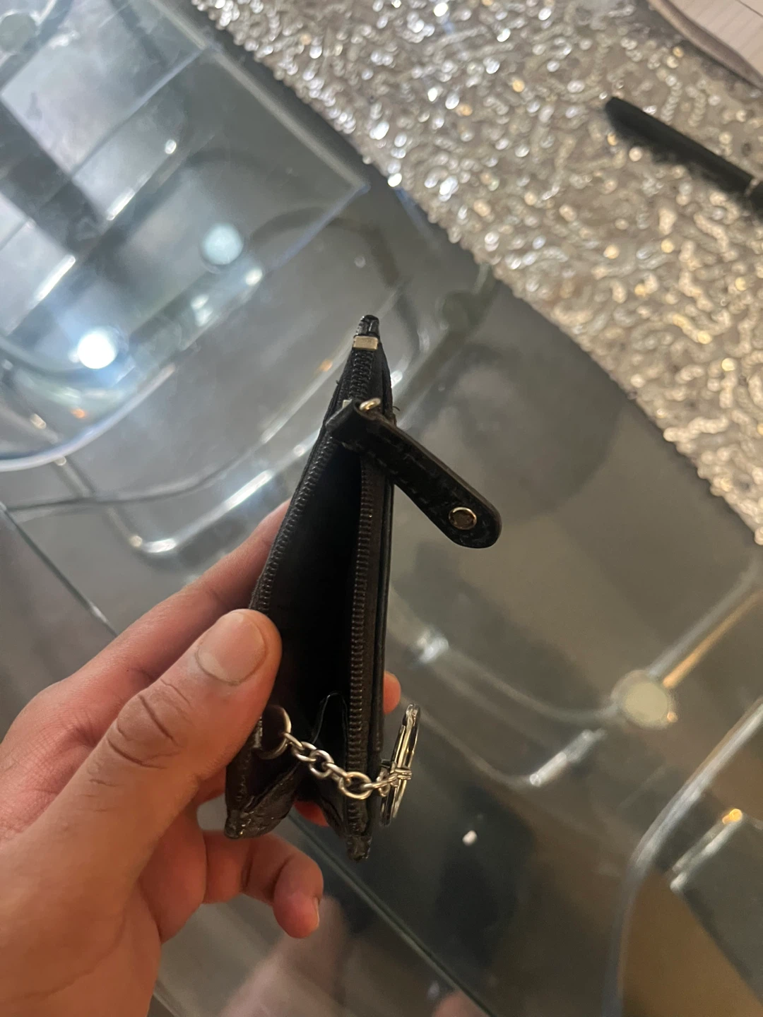 Coach Black Signature Key Pouch - photo 3