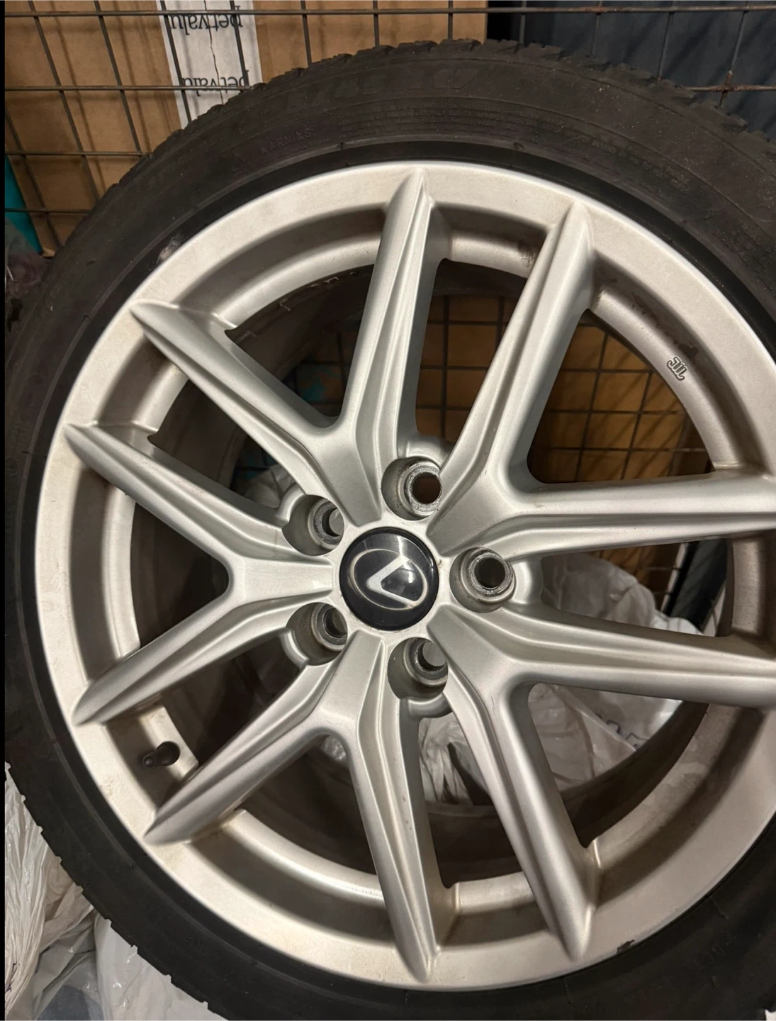 Lexus IS350 OEM 17” Wheels & Michelin Winter Tires – 225/45R17 - photo 2