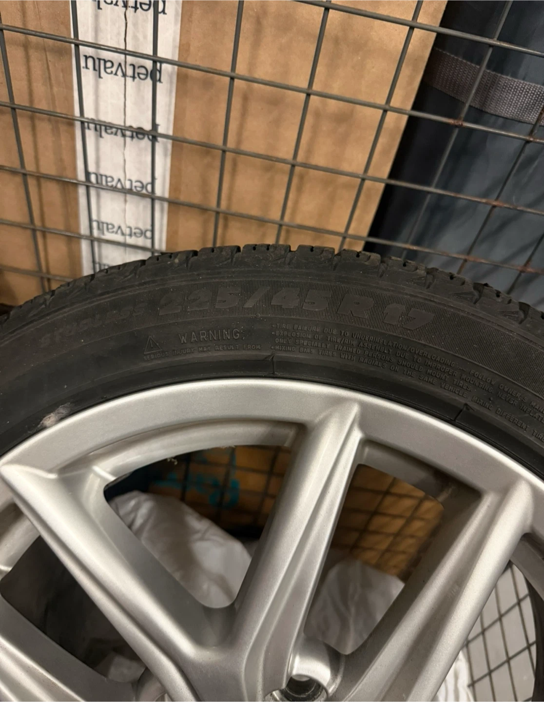 Lexus IS350 OEM 17” Wheels & Michelin Winter Tires – 225/45R17 - photo 4
