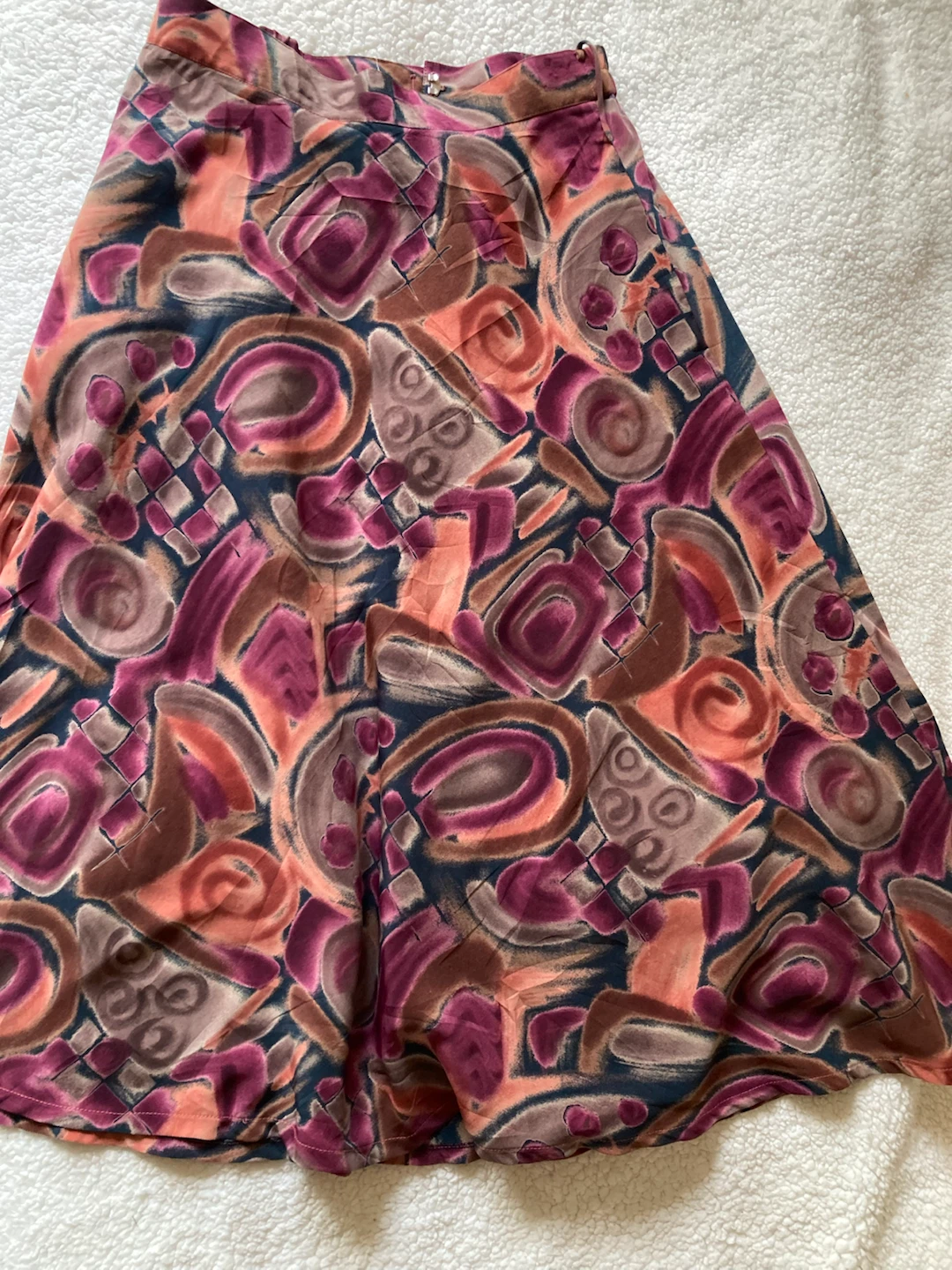 Abstract Print Midi Skirt Size 4 - photo 2