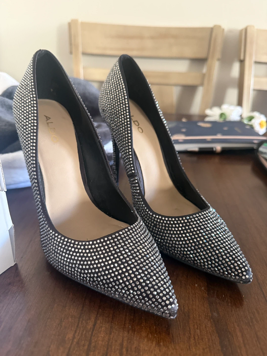 ALDO Rhinestone Stiletto Heels