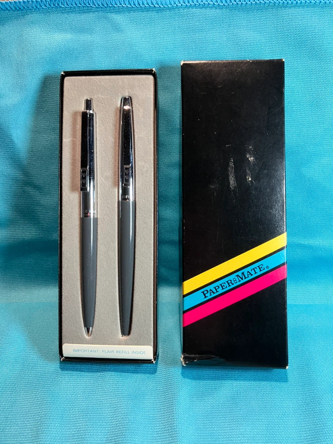Vintage Paper Mate Pen and Flair Refillable Pen Set - photo 3