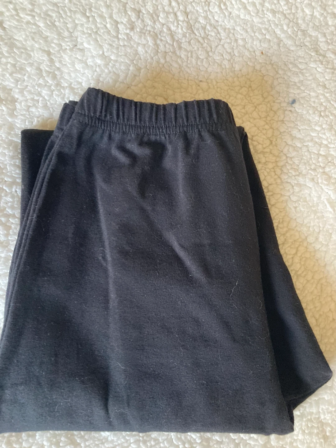 Black Cotton Blend Leggings Size 4 - photo 3