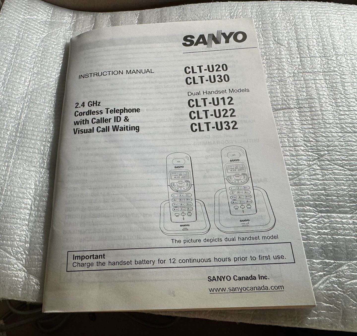 Sanyo 2.4 GHz Cordless Telephone System - photo 2