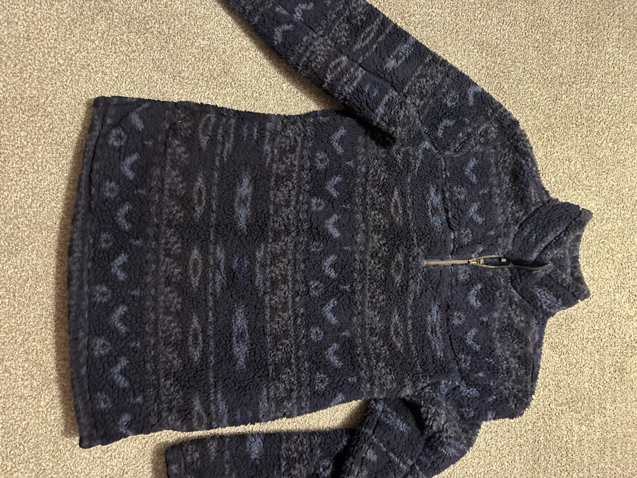 Alpine Sherpa Quarter-Zip Pullover Small