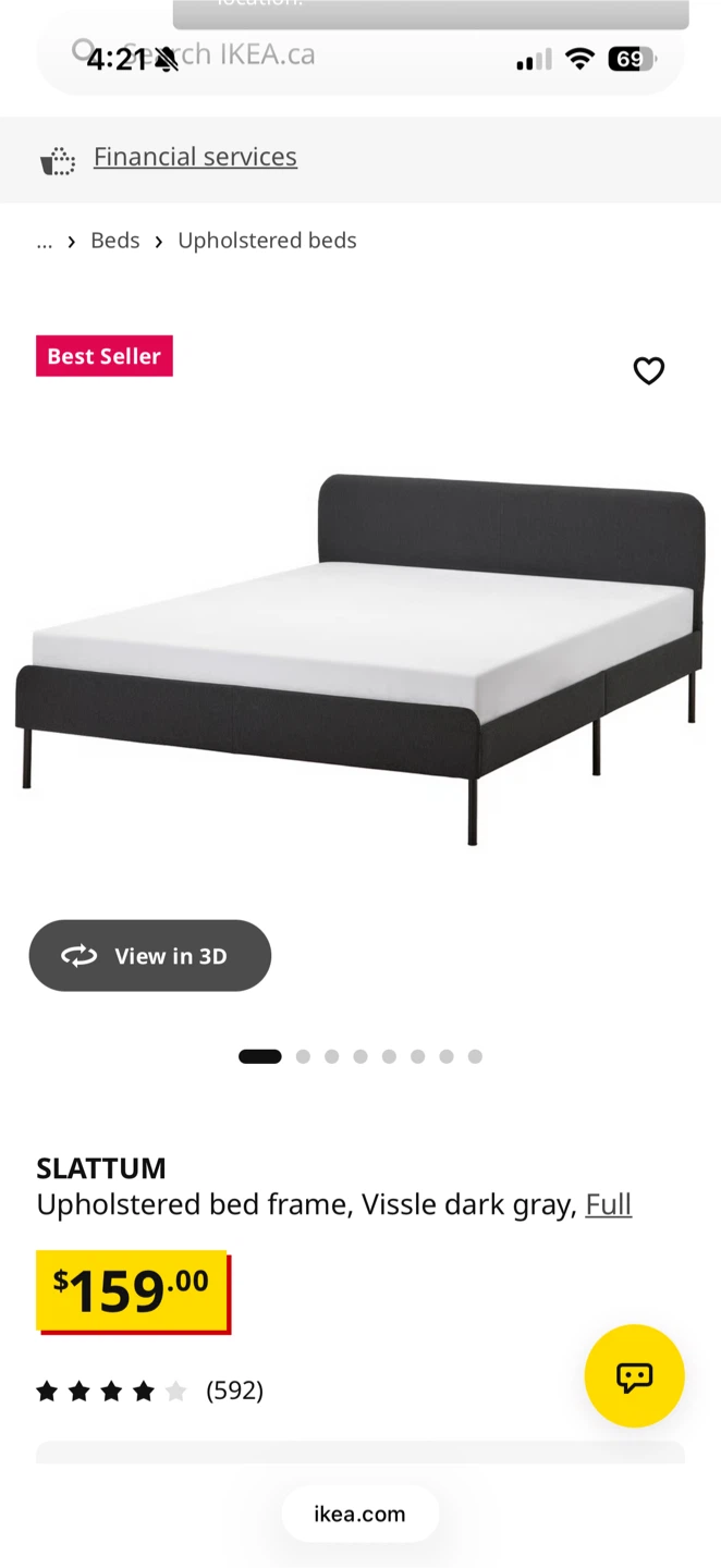 IKEA double (full) bedframe