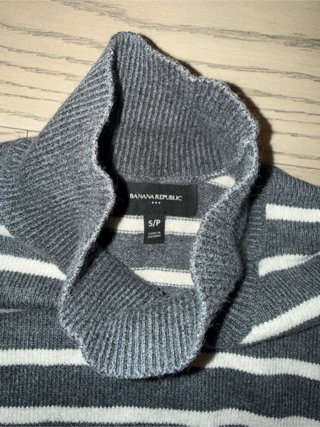 Banana Republic Striped Mock Neck Sweater - photo 2
