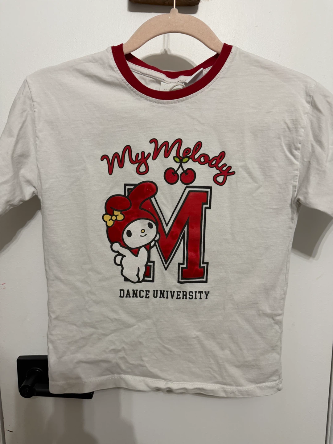 9/10 Zara My melody velvet embroidered girls t shirt