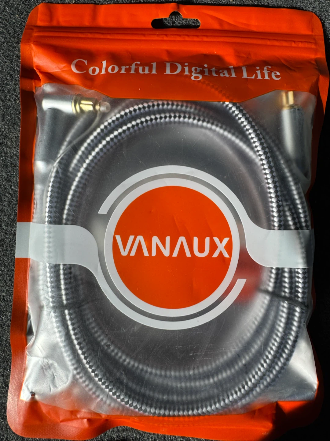 VANAUX 90-Degree Optical Audio Cable 10ft (3m)