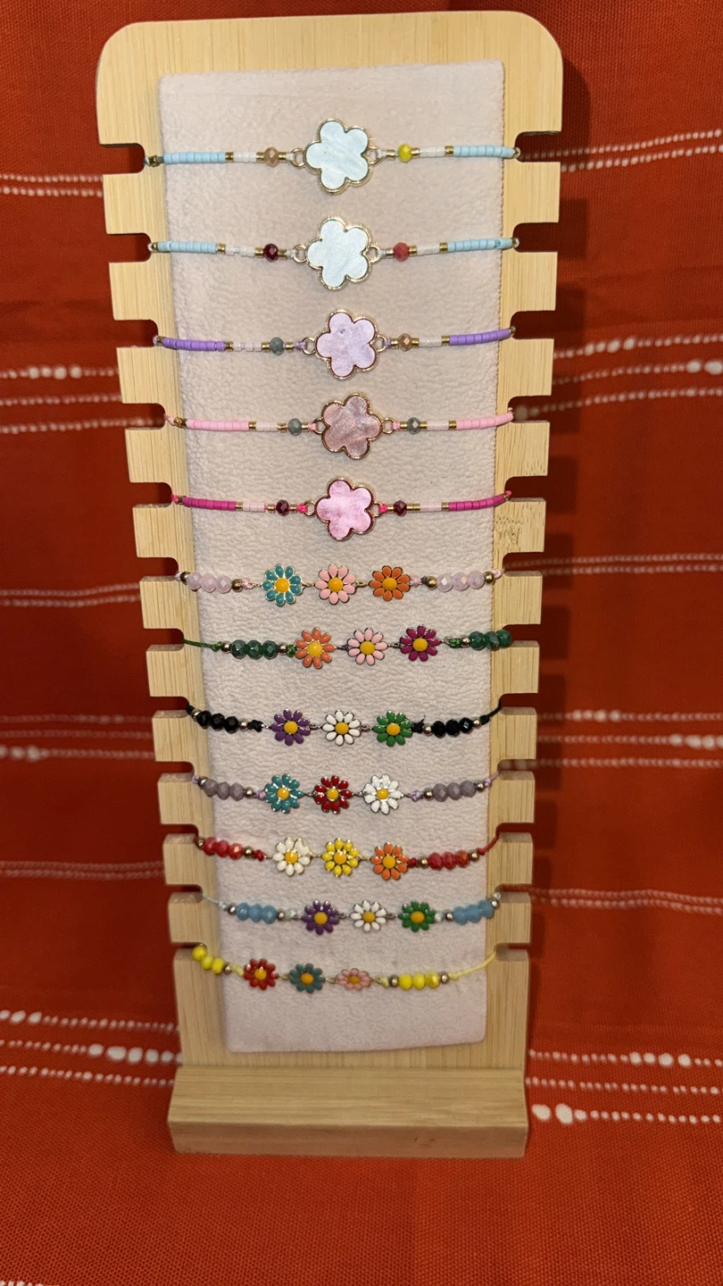 Beaded Flower Bracelets 1 for $3 or 2 for $5