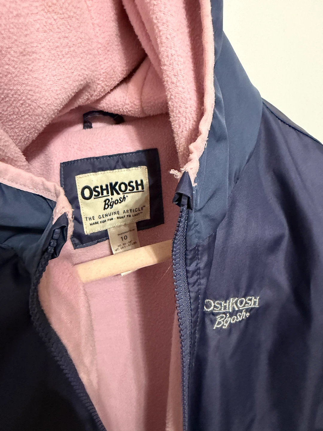 Size 10 Carters Fleece lined the dye jacket - photo 2