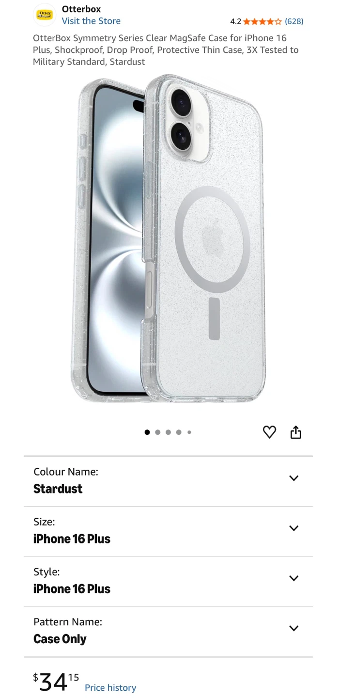 OtterBox Symmetry Series Case for iPhone 16 Plus - Stardust - photo 4