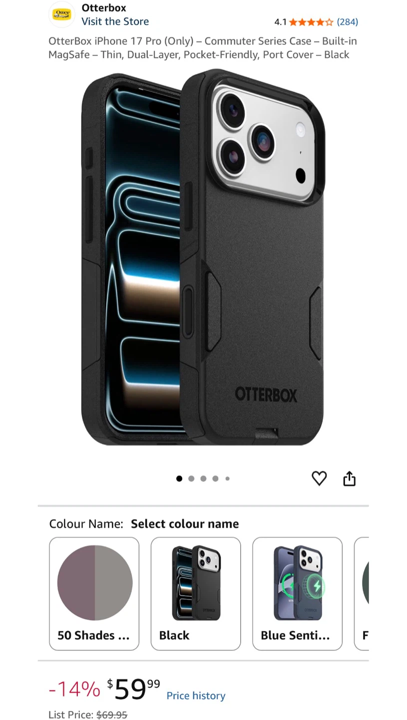 OtterBox Commuter Series Case for iPhone 17 Pro - photo 3