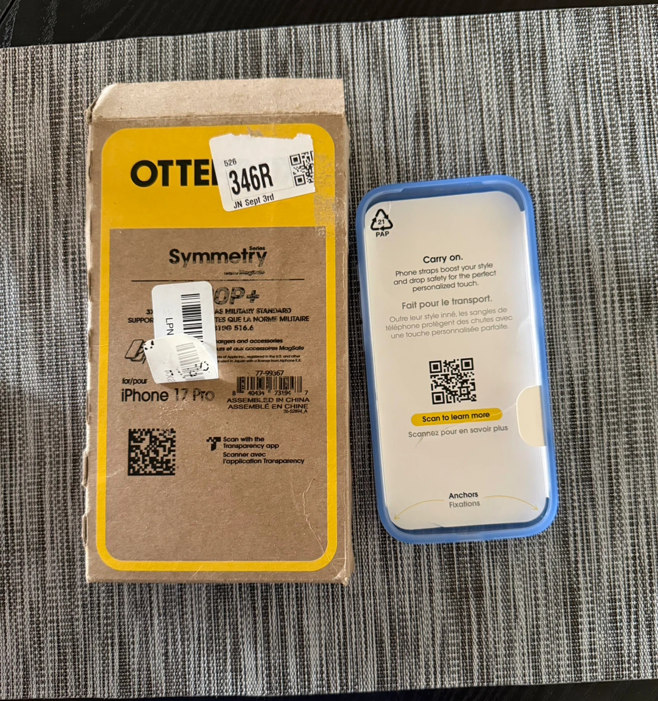 OtterBox Symmetry Clear Case for iPhone 17 Pro - Blue - photo 2