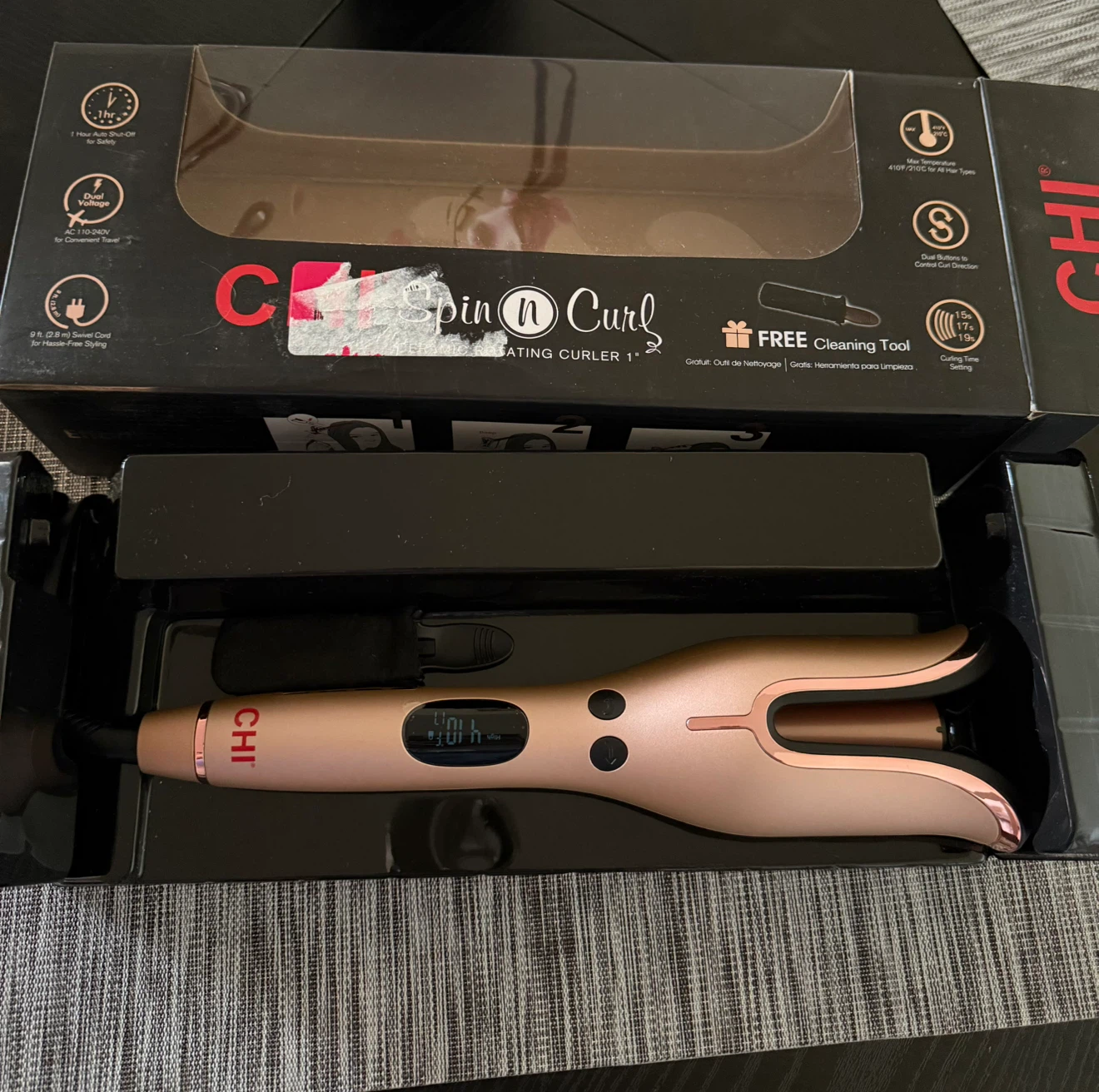 CHI Spin N Curl Ceramic Rotating Curler 1 inch