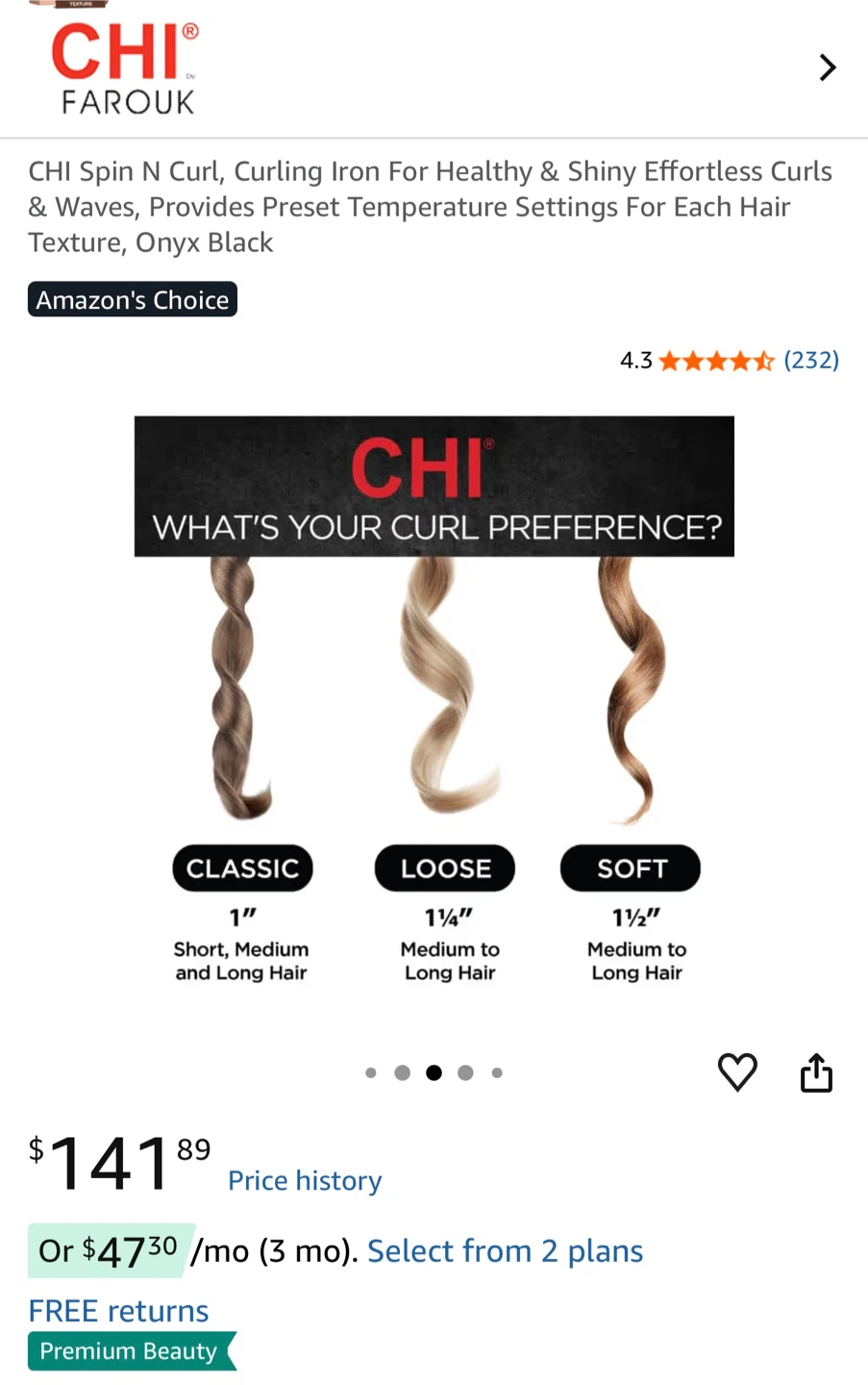 CHI Spin N Curl Ceramic Rotating Curler 1 inch - photo 3