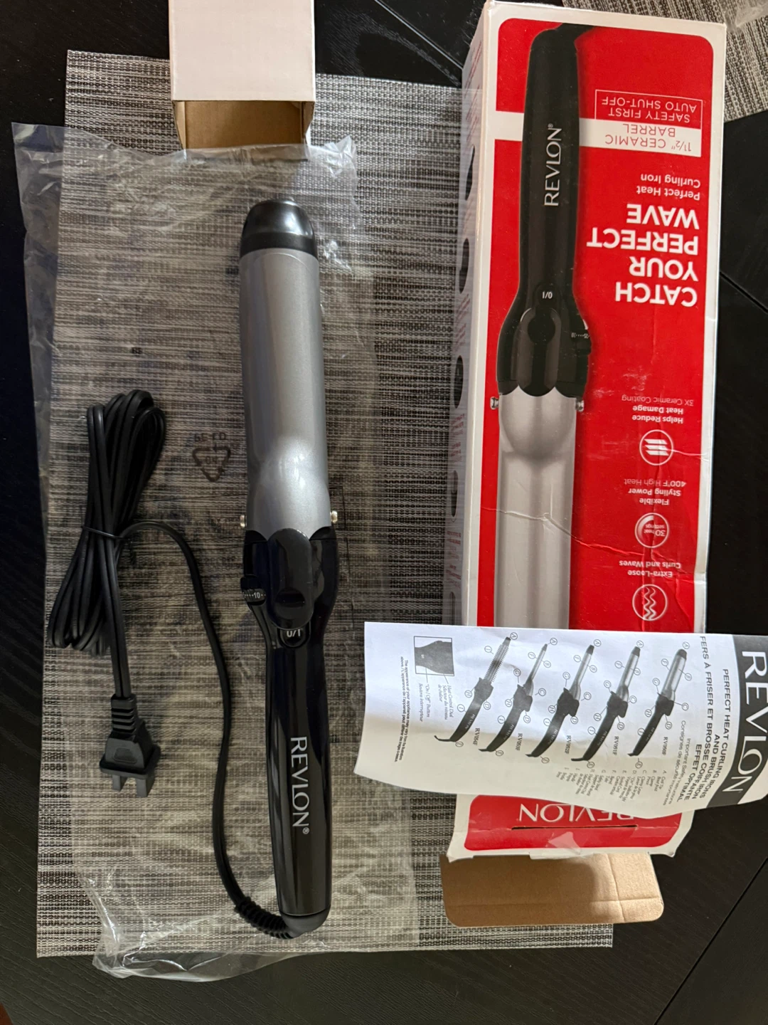 Revlon Perfect Heat Curling Iron 1 1/2 inch
