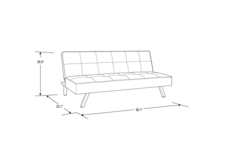 Serta Jameson Twin Size Convertible Futon Sofa Bed - photo 4