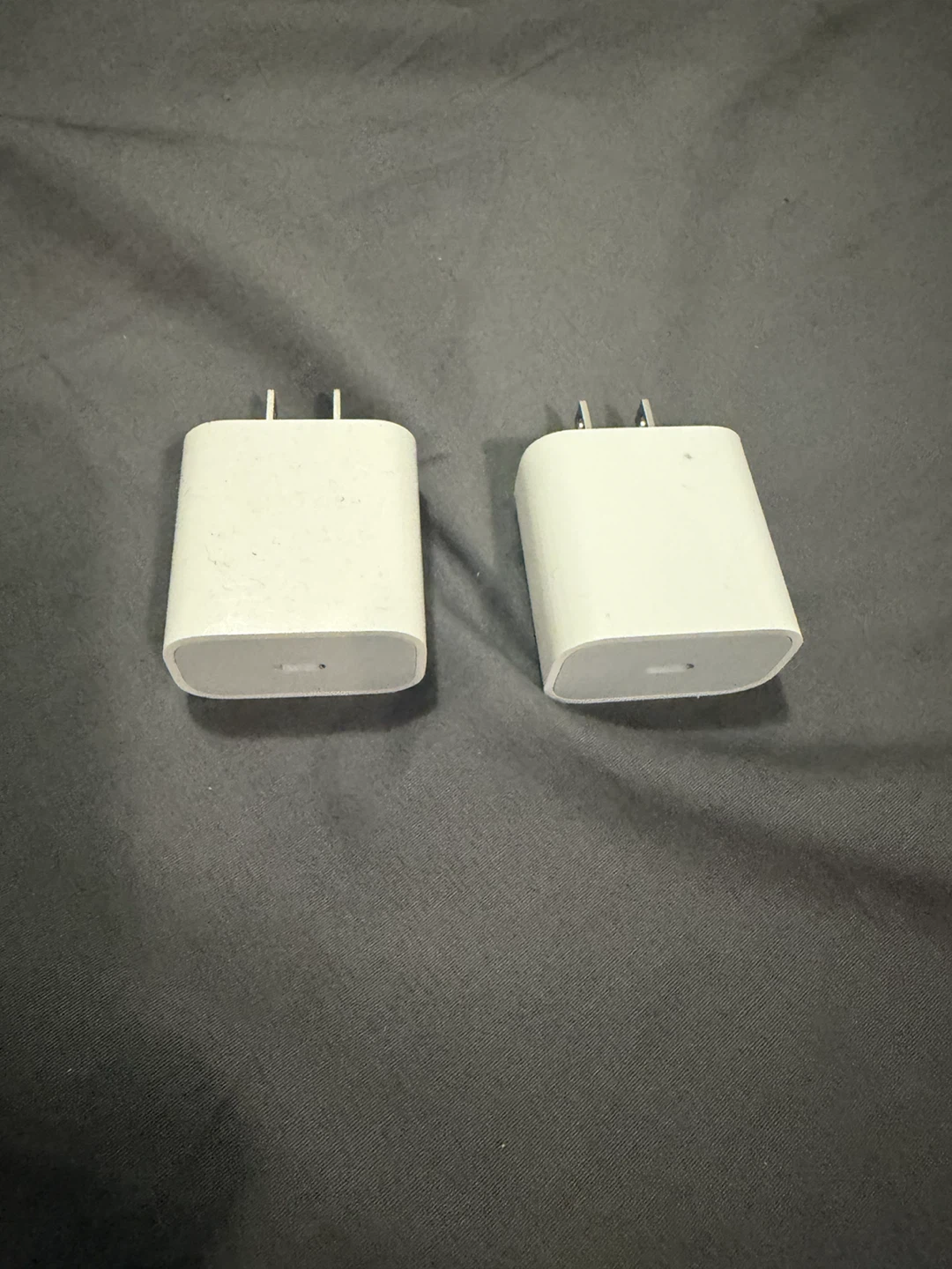 Two Apple USB-C Power Adapters