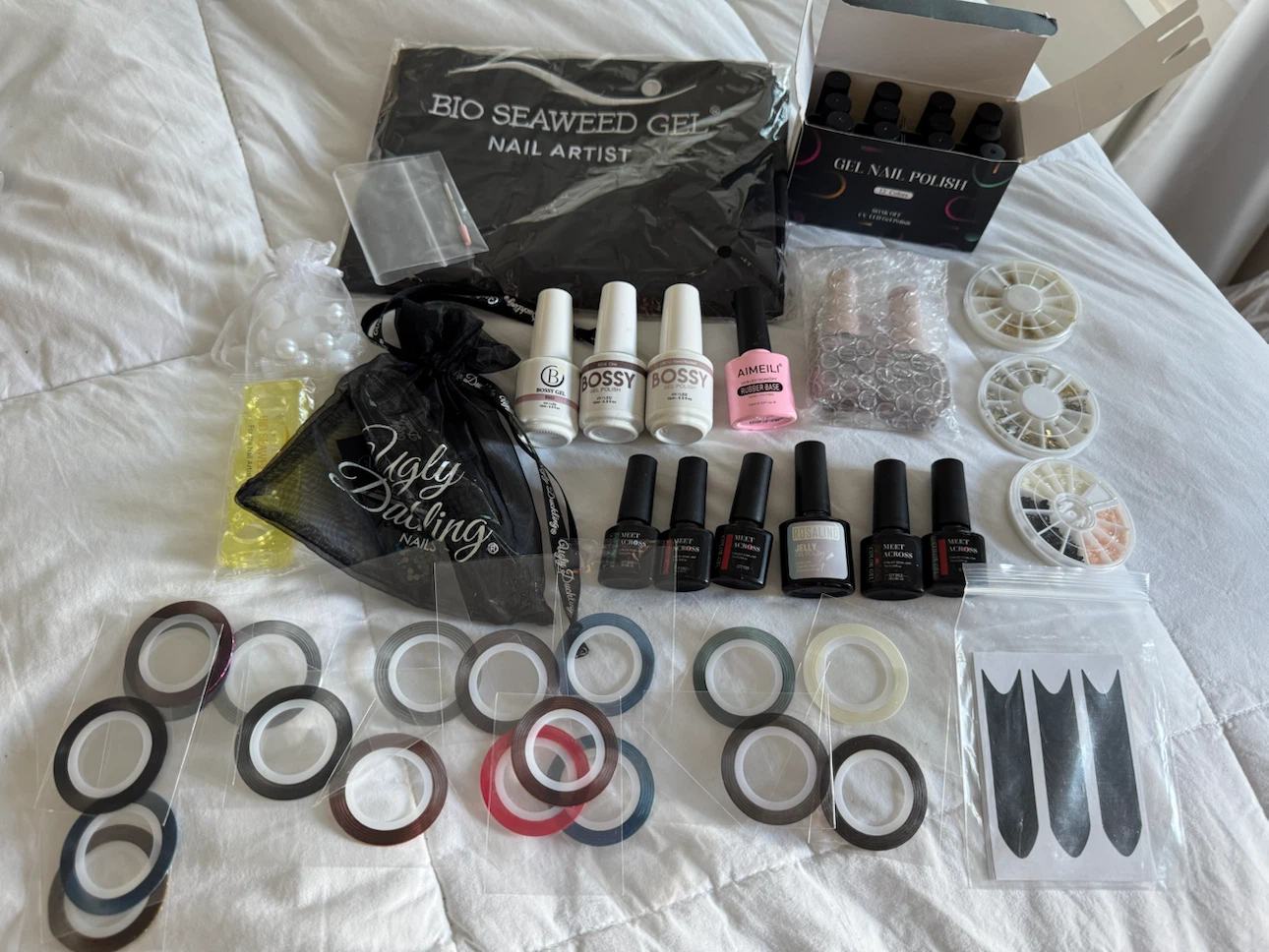 Brand New Gel Nail Polishes Lot, ideal for a pro nail technician