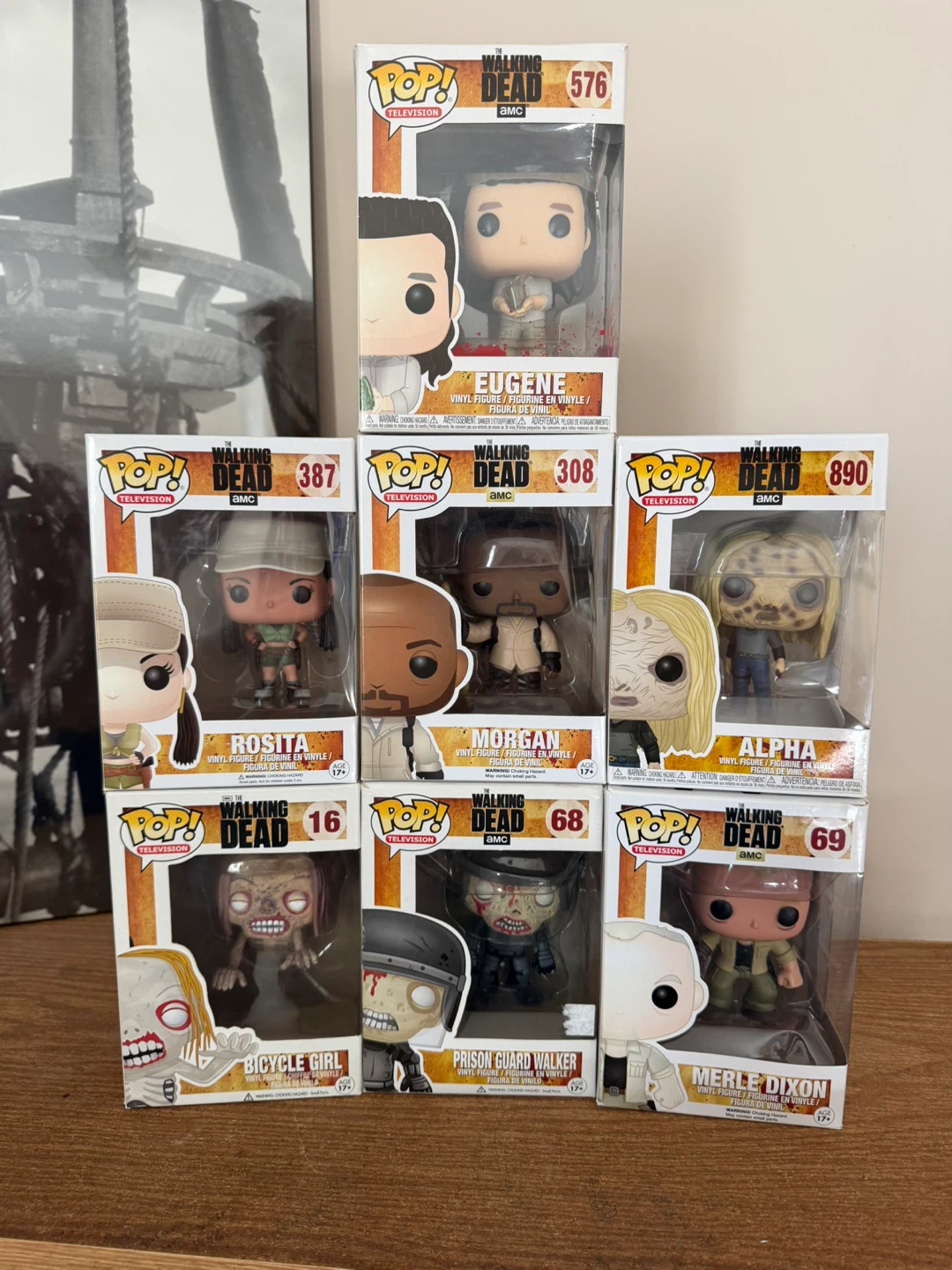 The walking dead Funko pops