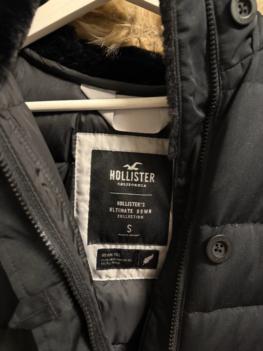 Hollister Ultimate Down Parka, Black, Small - photo 2