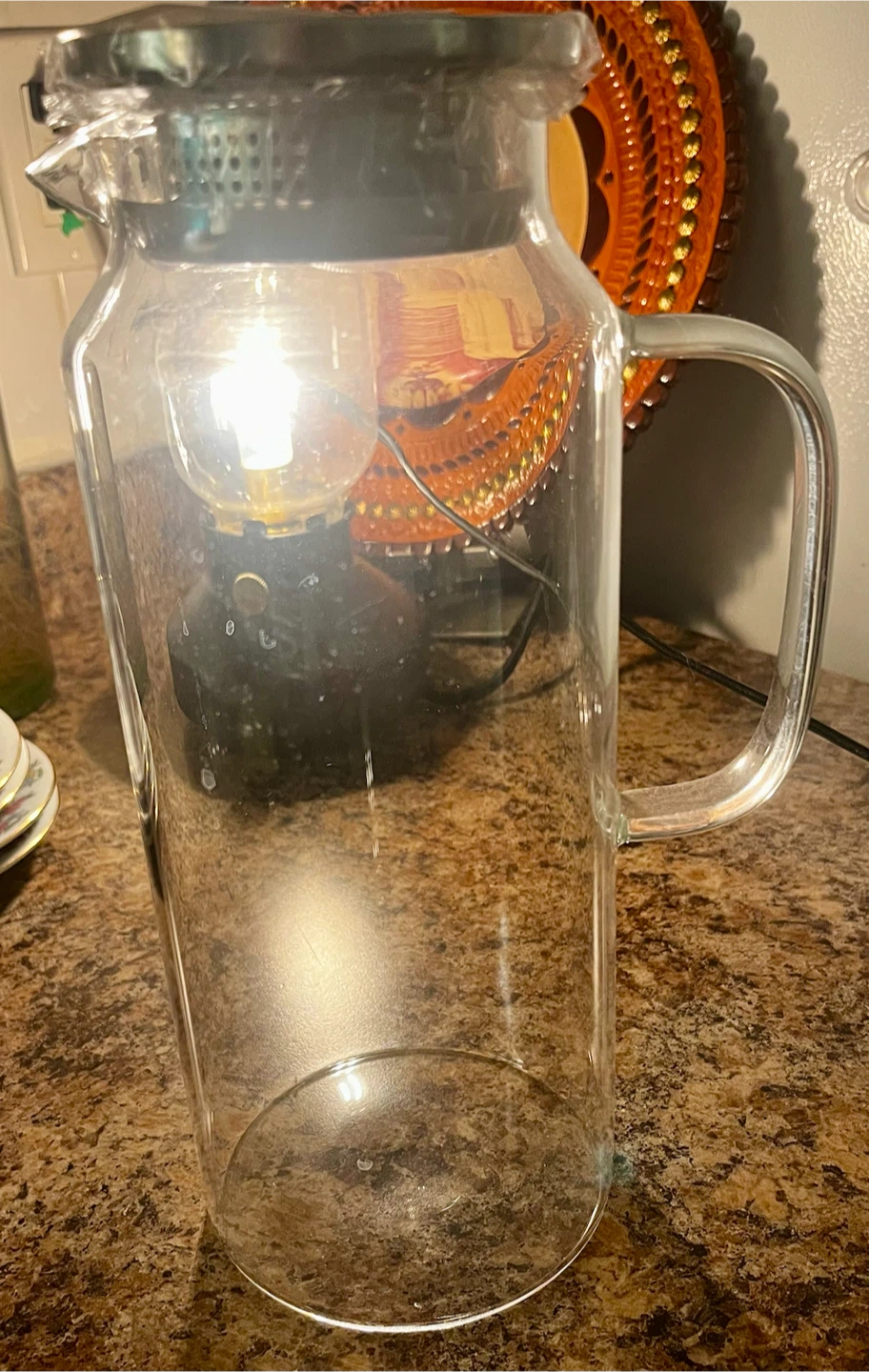 Brand New Clear Glass Pitcher