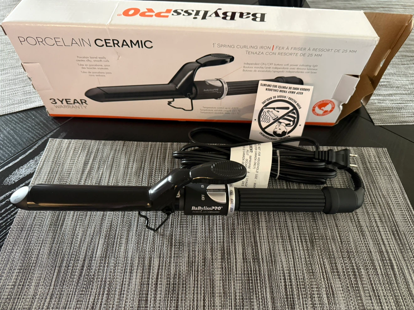 BaBylissPRO Porcelain Ceramic 1-inch Curling Iron - photo 2