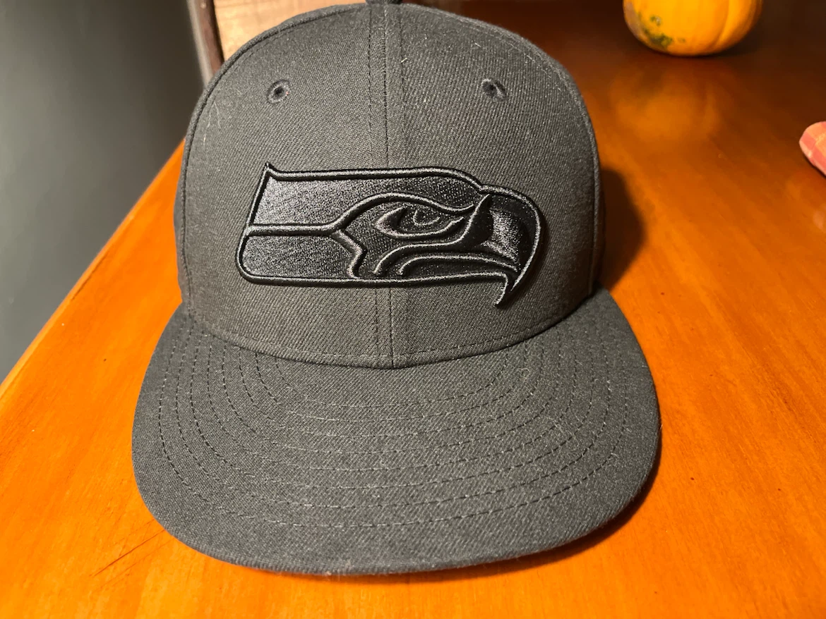 Seattle Seahawks hat.