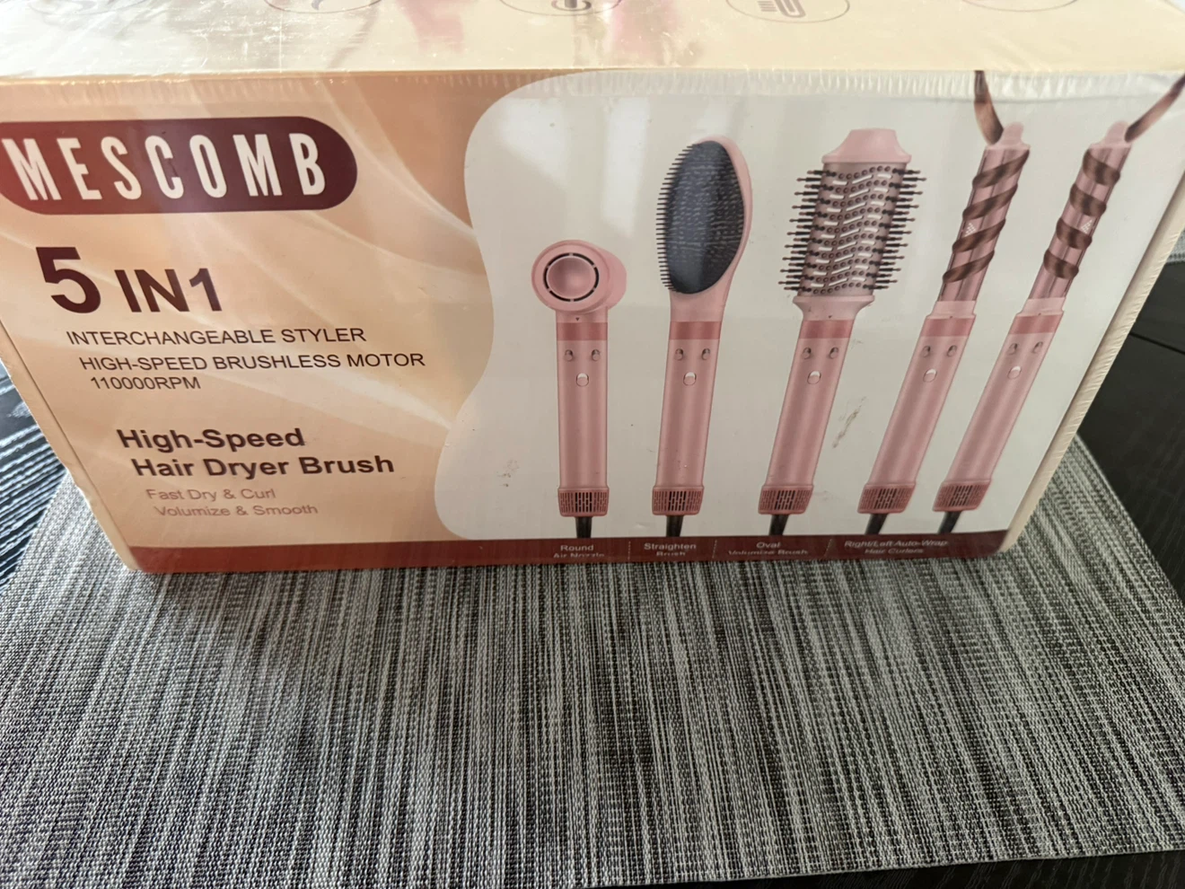MESCOMB 5-in-1 Hot Air Styler Hair Dryer Brush Kit