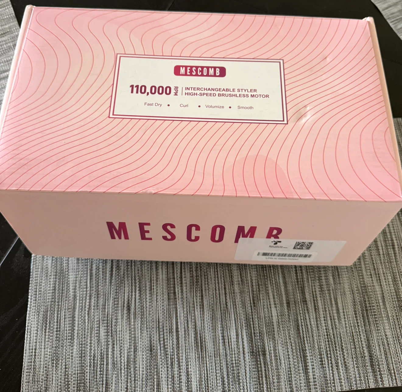 MESCOMB Interchangeable Hot Air Styler Hair Brush Kit