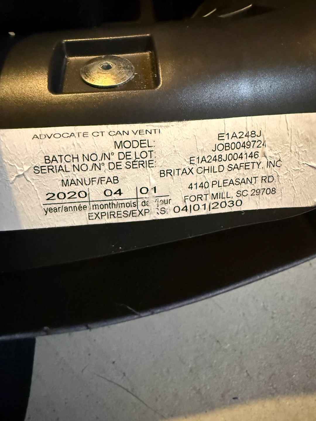 Britax Advocate ClickTight Car Seat - photo 2