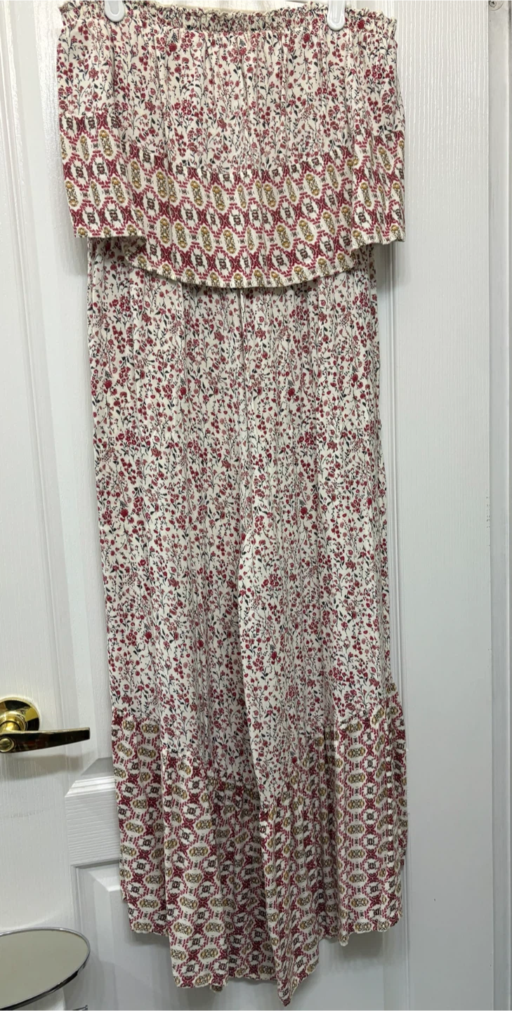 Japna Floral Boho Wide Leg Jumpsuit L